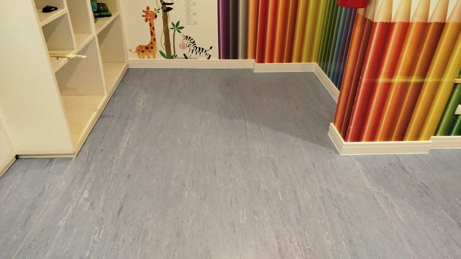 Piso laminado em detalhe